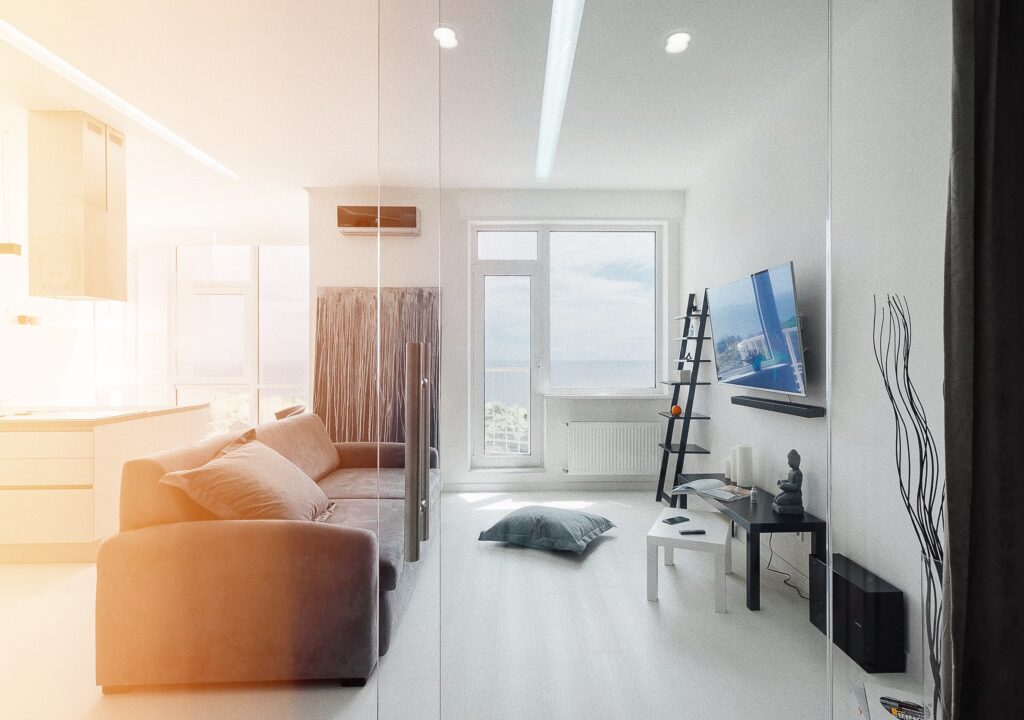 Studio with a panoramic sea view
