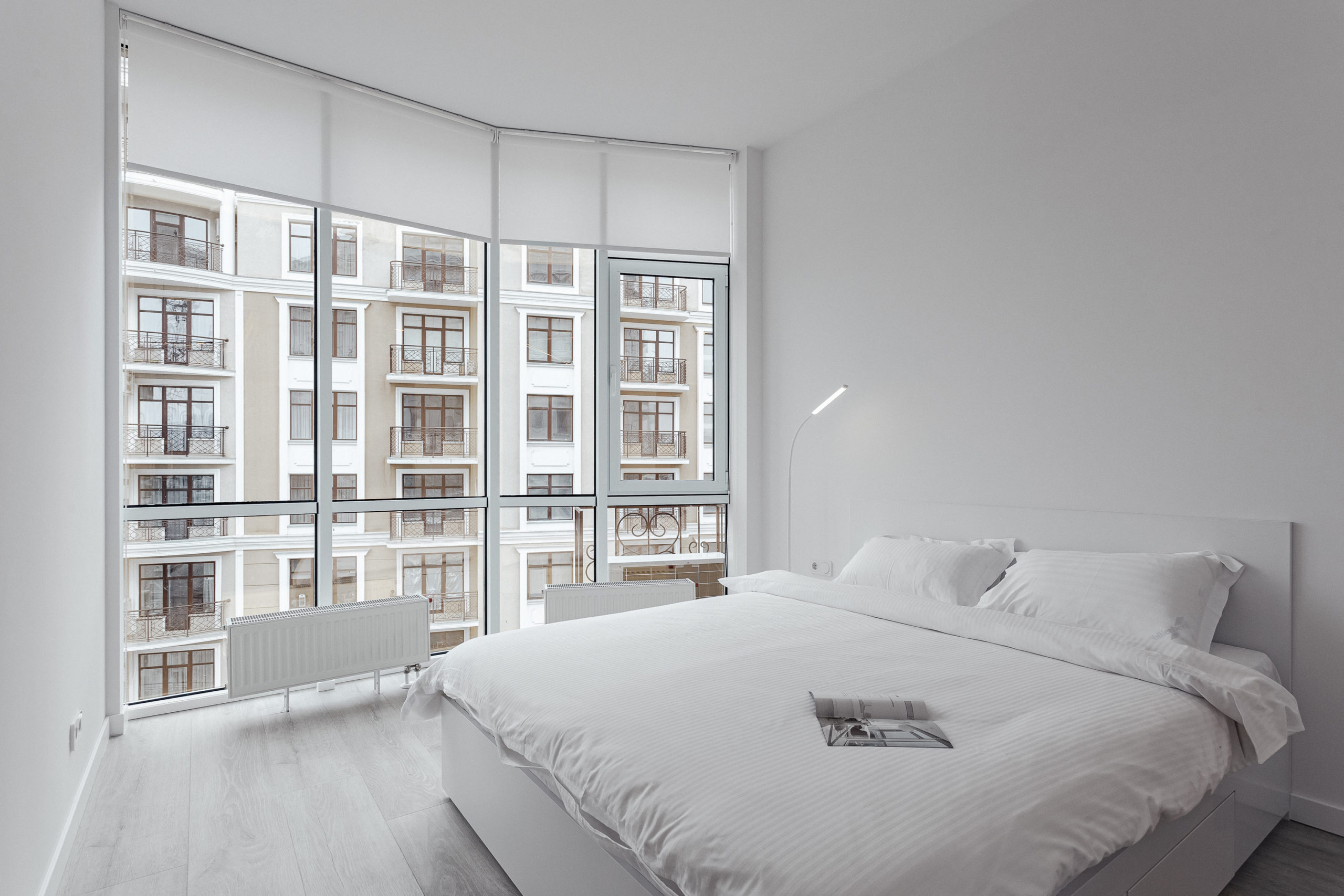 Two-bedroom apartment with a city view