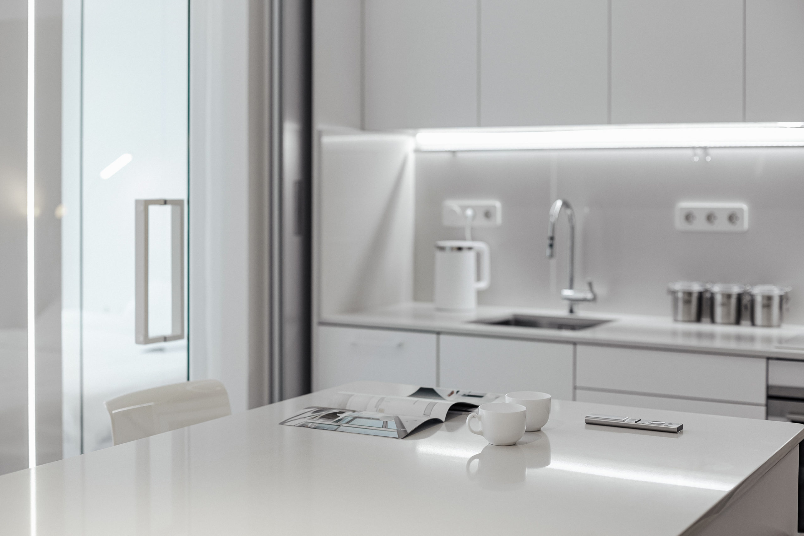 Two-bedroom apartment with a city view