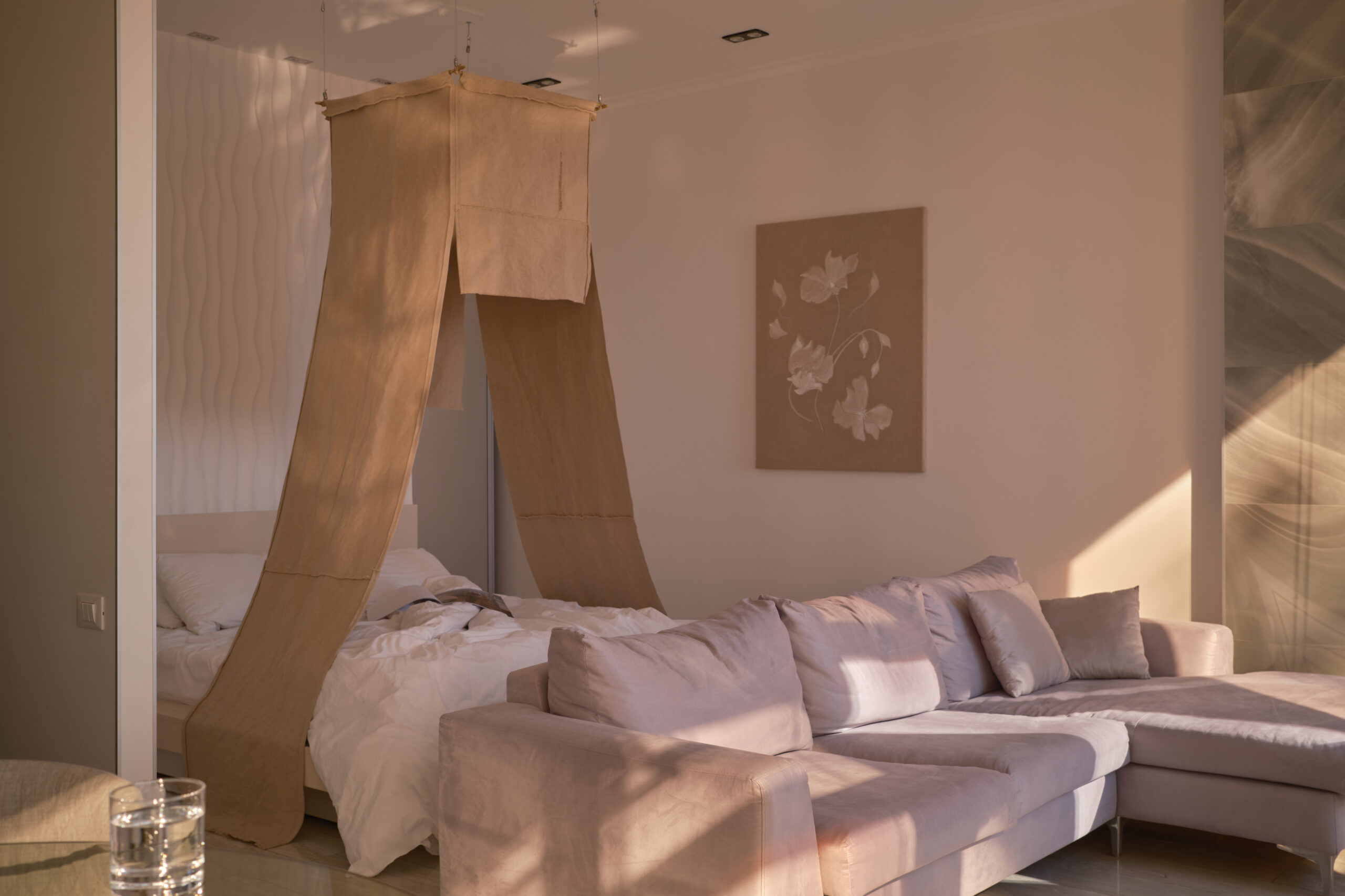 Studio with a panoramic sea view
