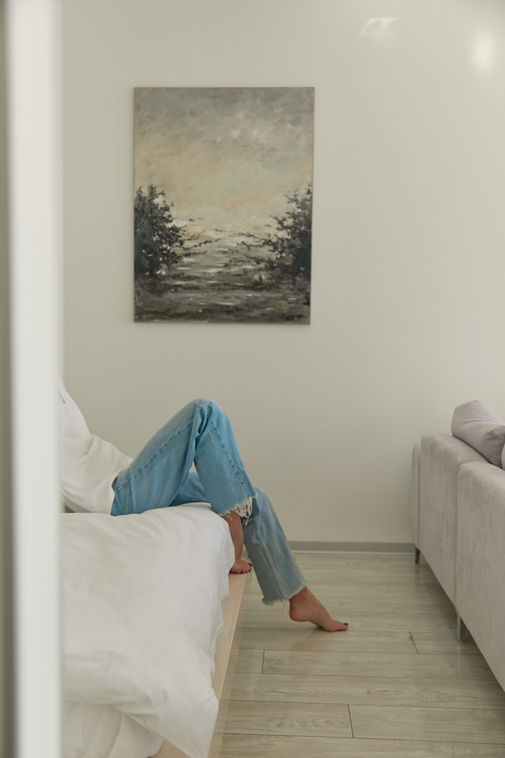 Studio with a panoramic sea view