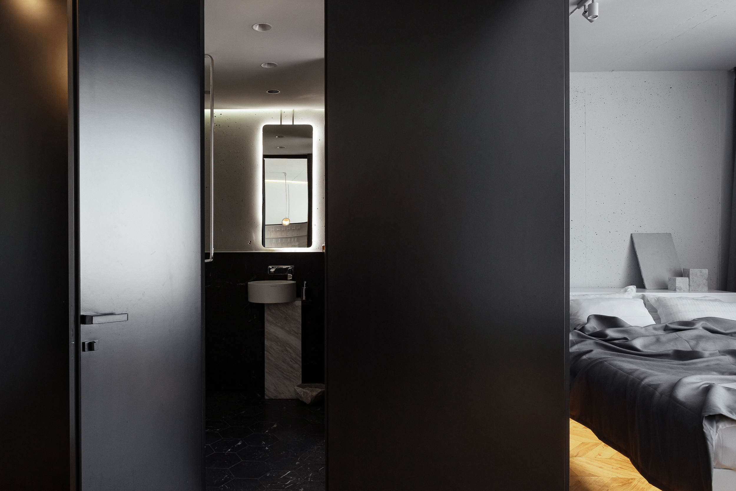 Studio with a sea view