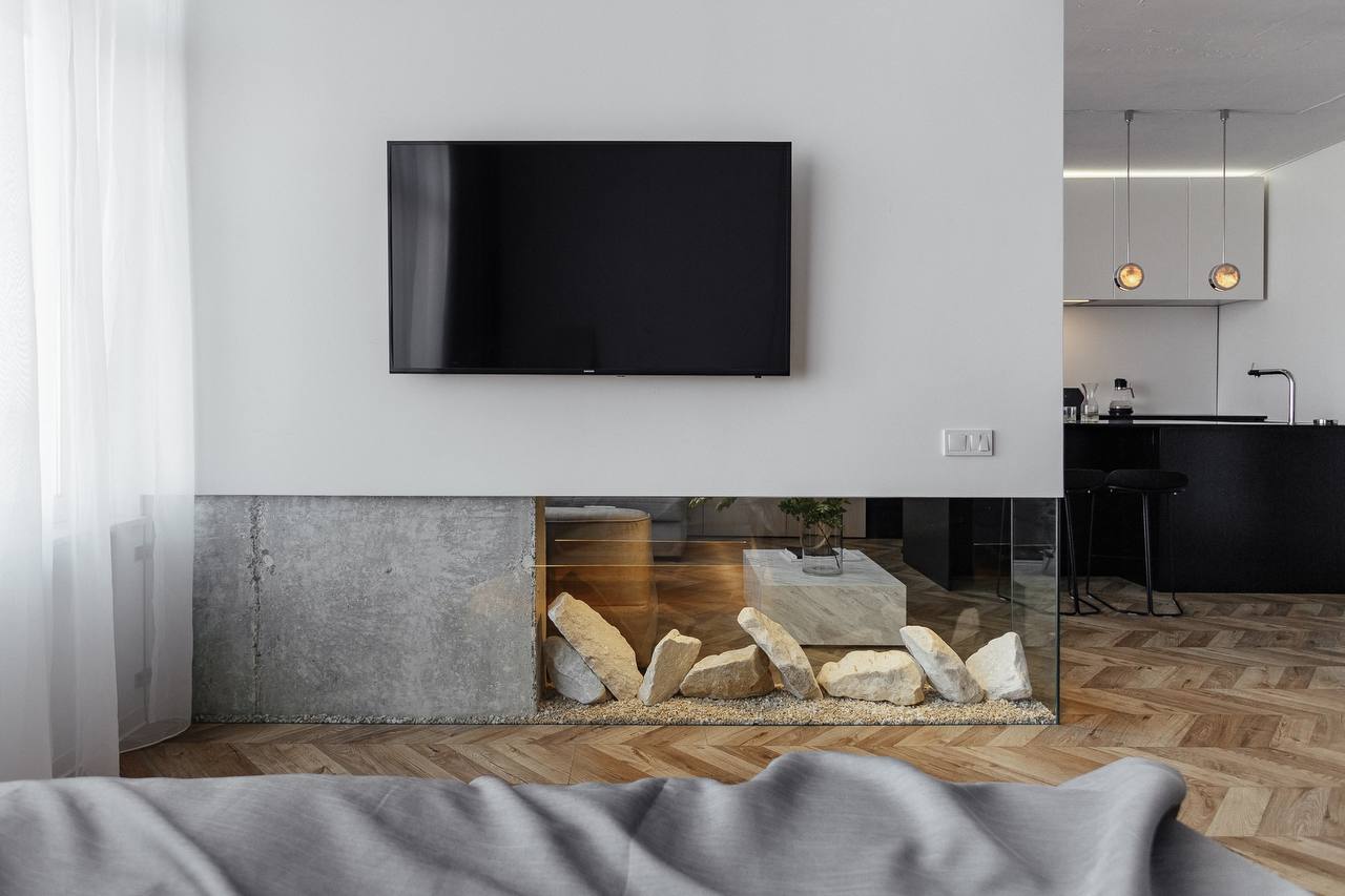 Studio with a sea view