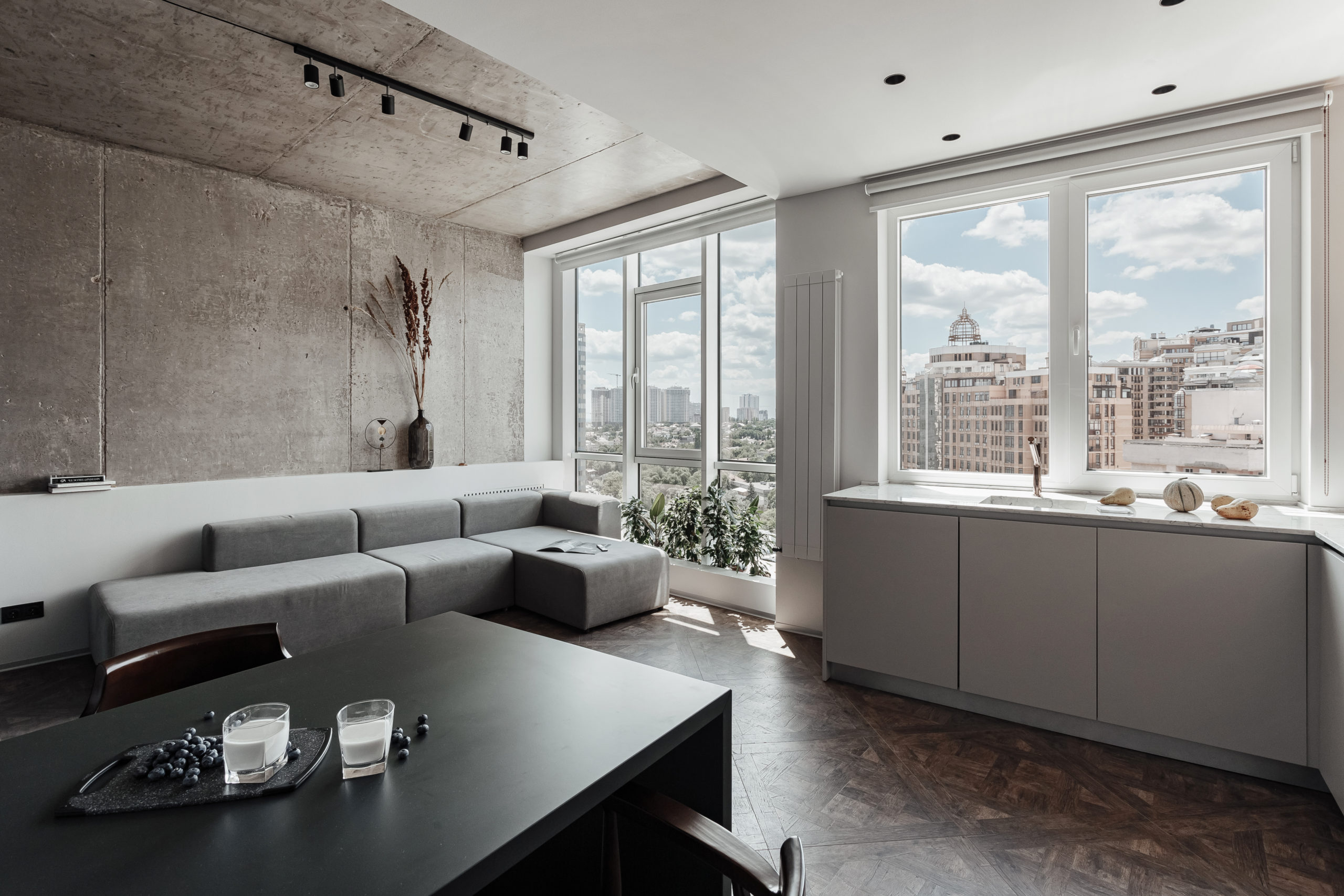 One-bedroom apartment with a city view