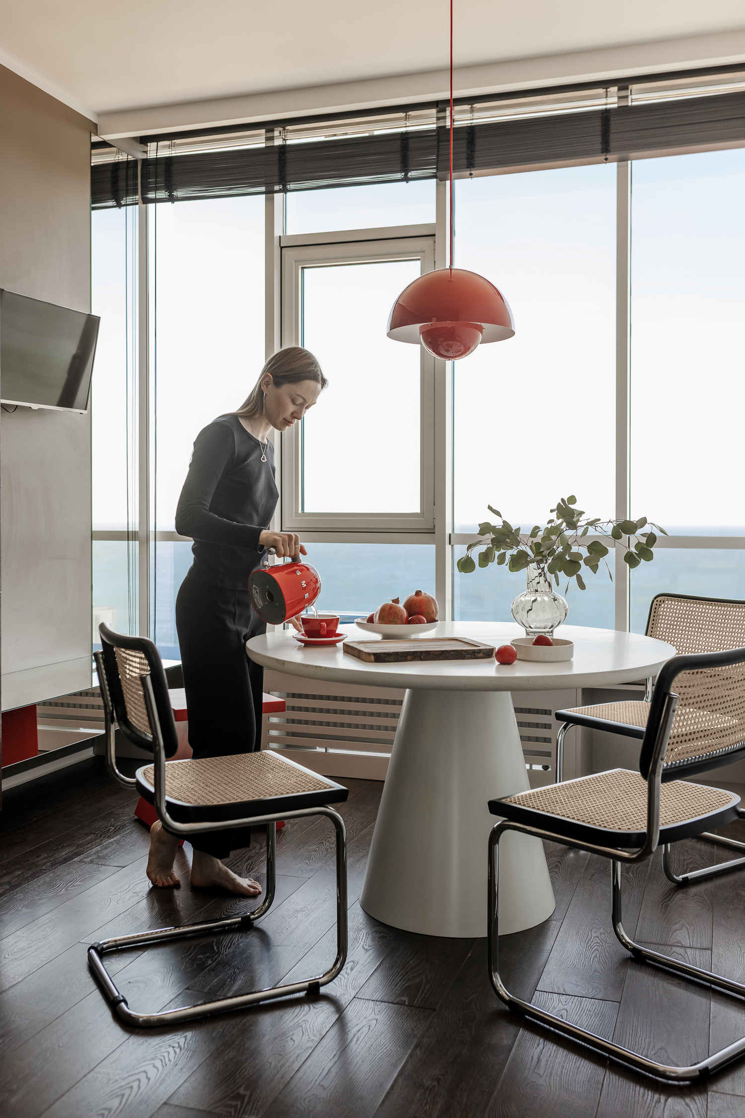 Studio with a panoramic sea view